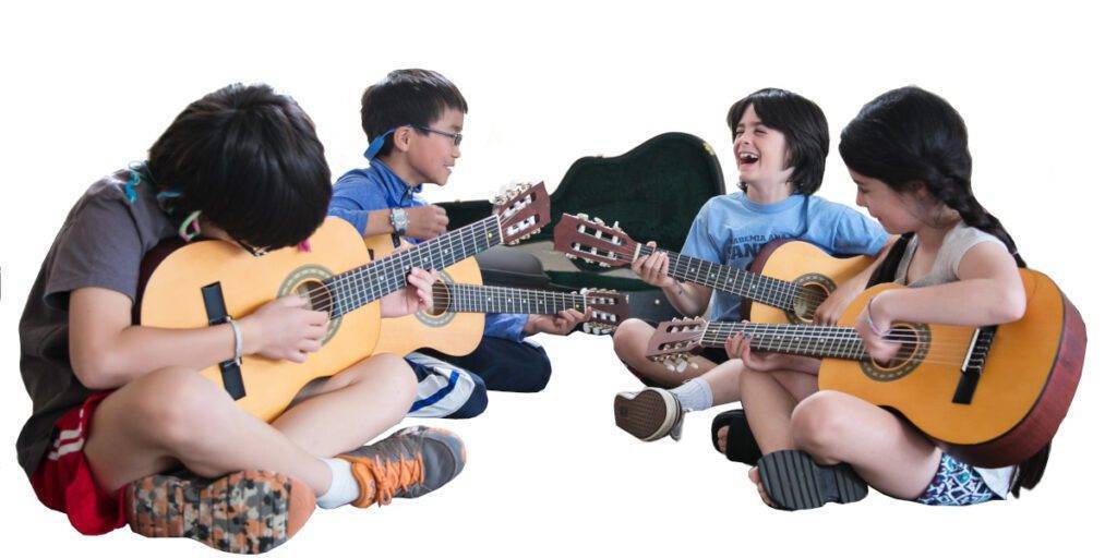 kids guitar group guitar