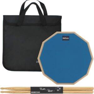 Practice Drum Pad, Sticks and Carry Case