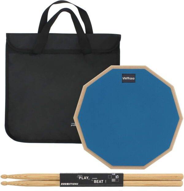 Practice Drum Pad, Sticks and Carry Case